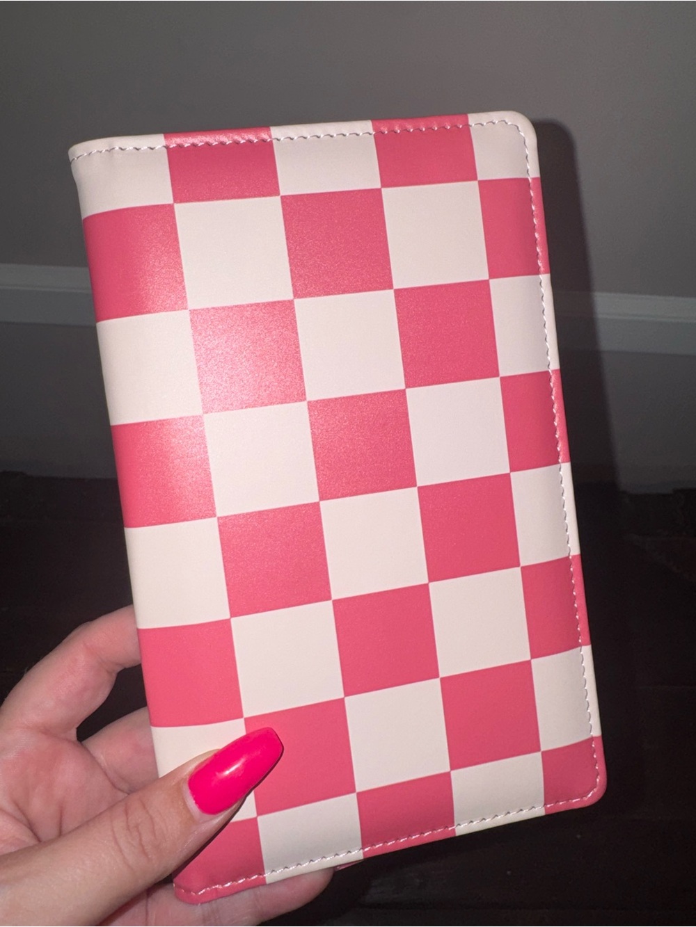 Pink Checkered Waitress Book